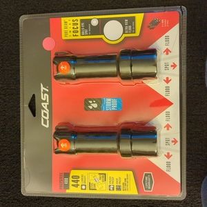 New Coast Poly Steel 400 Flashlight 2 Pack